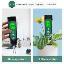 Yieryi YY-1000N التربة EC مقياس درجة الحرارة الرقمية النبات اختبار موصلية الرطوبة مختبر حديقة أداة قياس منزلية